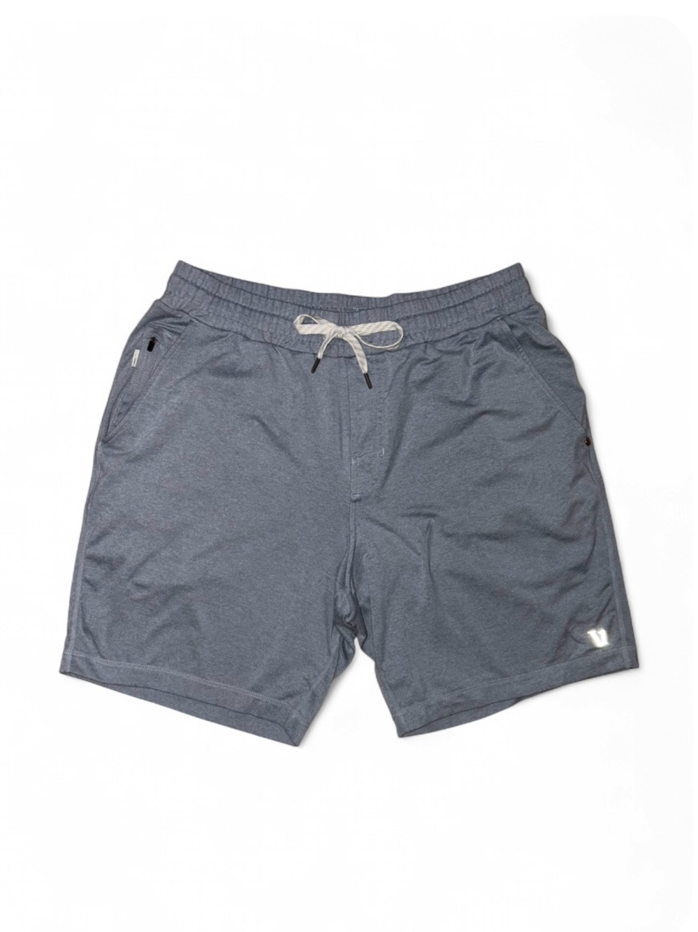 Vuori Ponto Performance Short 7" Shorts In Flint Heather Size Medium Athletic